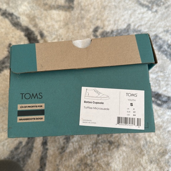 Toms Botas Cupsole Toffee Microsuede Youth 5 shoes - Picture 6 of 7